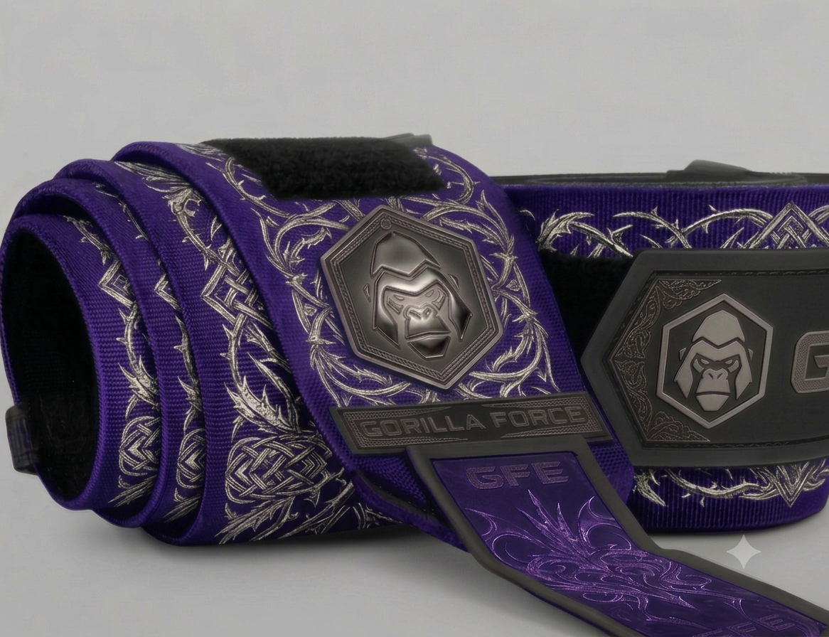 20" WRIST WRAPS PURPLE POWER